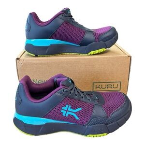 KURU Quantum 2.0 Shoes Womens 8.5 Wide Purple Mesh Athletic Sneakers Comfort
